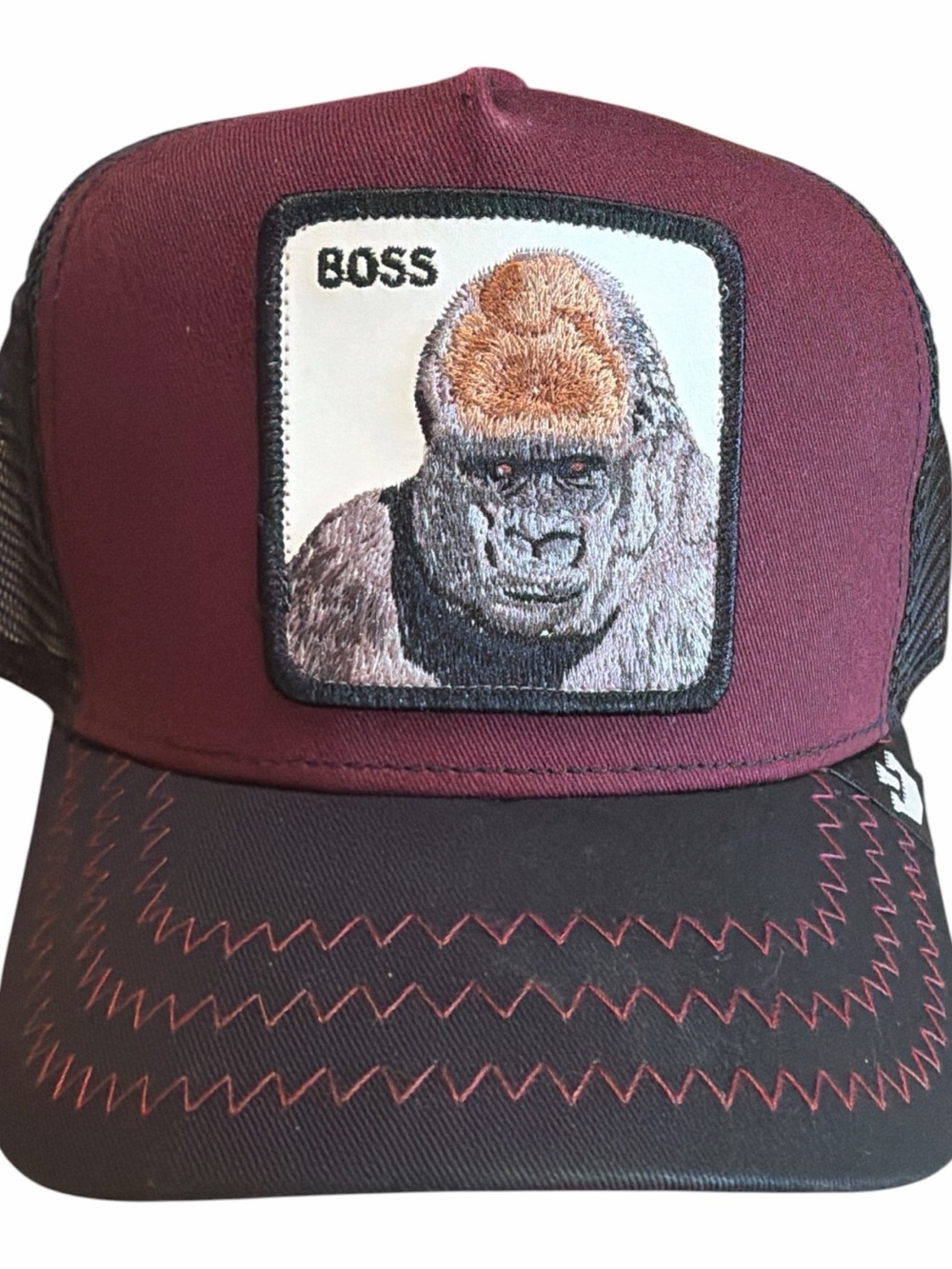 Streetwear Gorilla Trucker Snapback Hat Goorin Bros The Farm Boss NWT